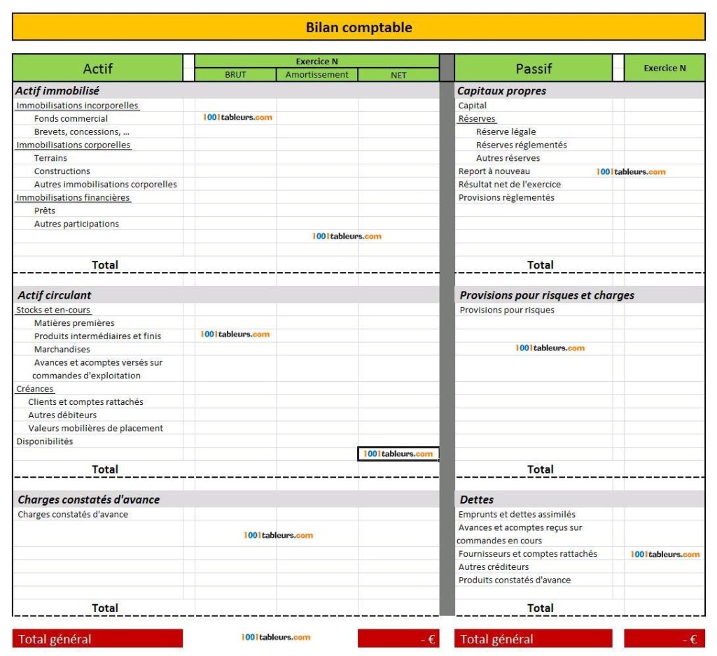 Bilan comptable