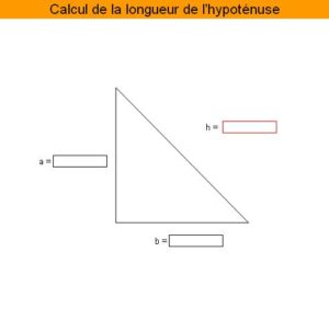 Calcul de l'hypoténuse