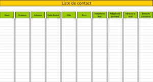 Rpertoire de contacts